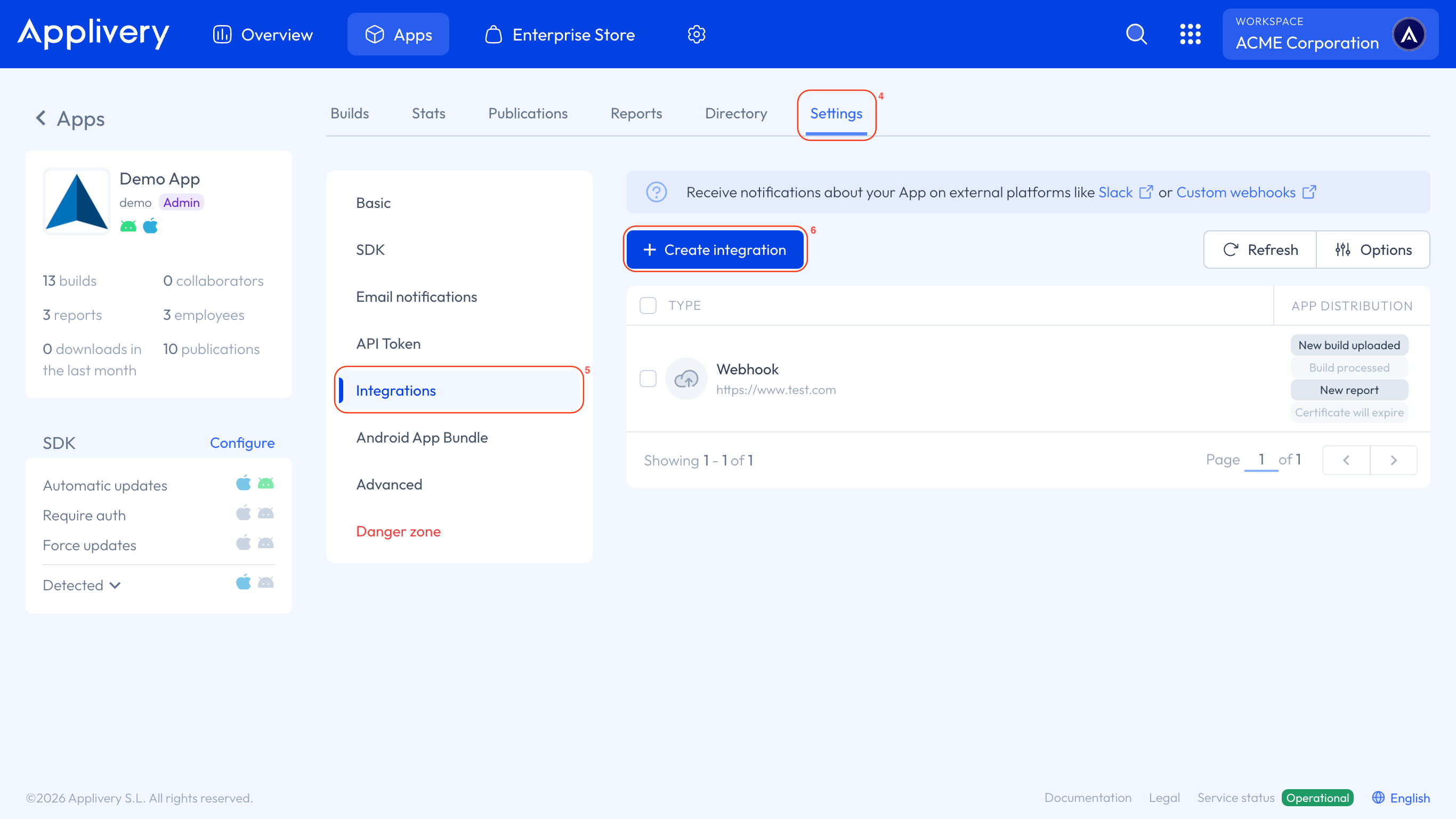 app integration
