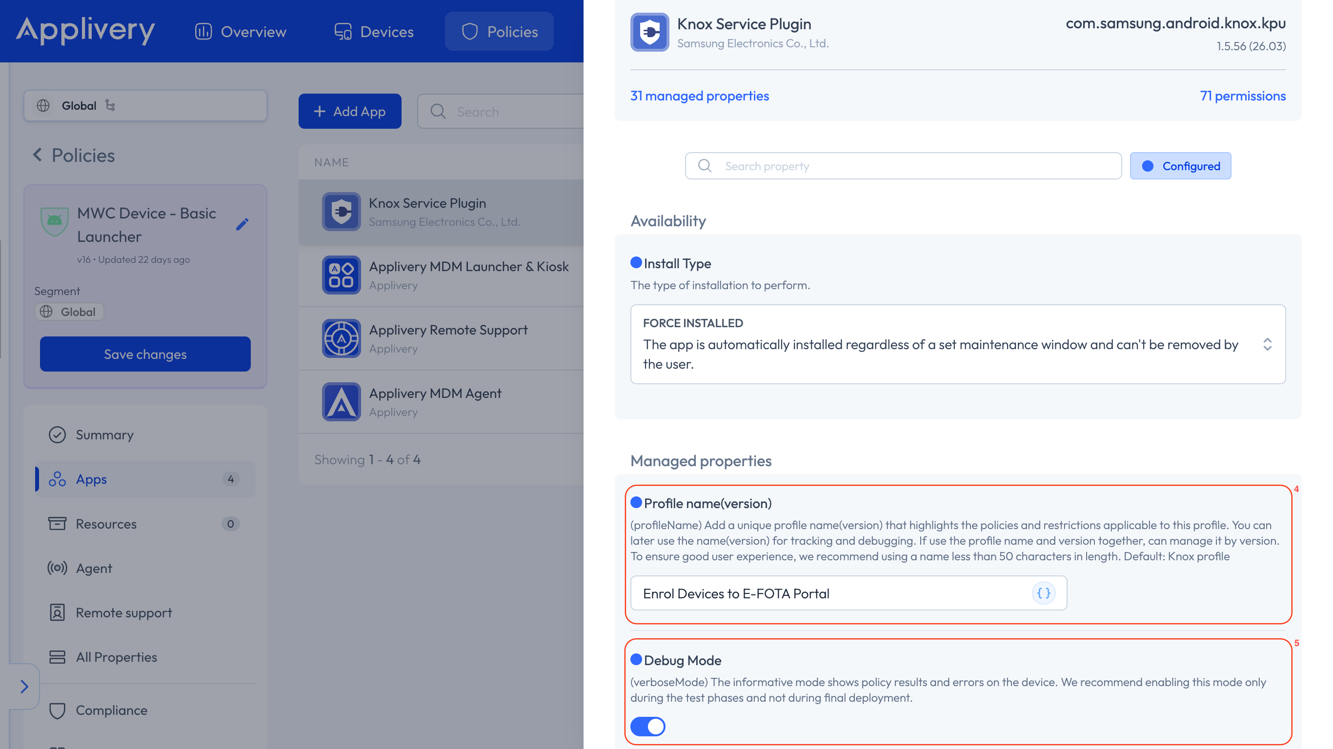 knox service plugin