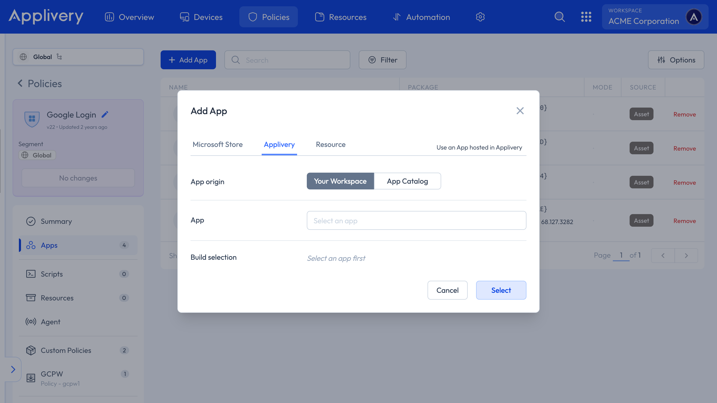 app management
