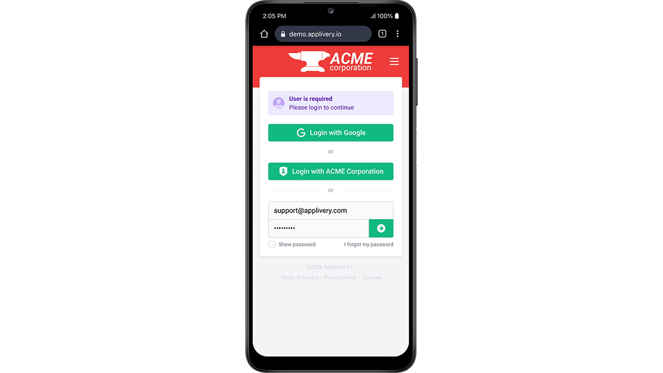 login android