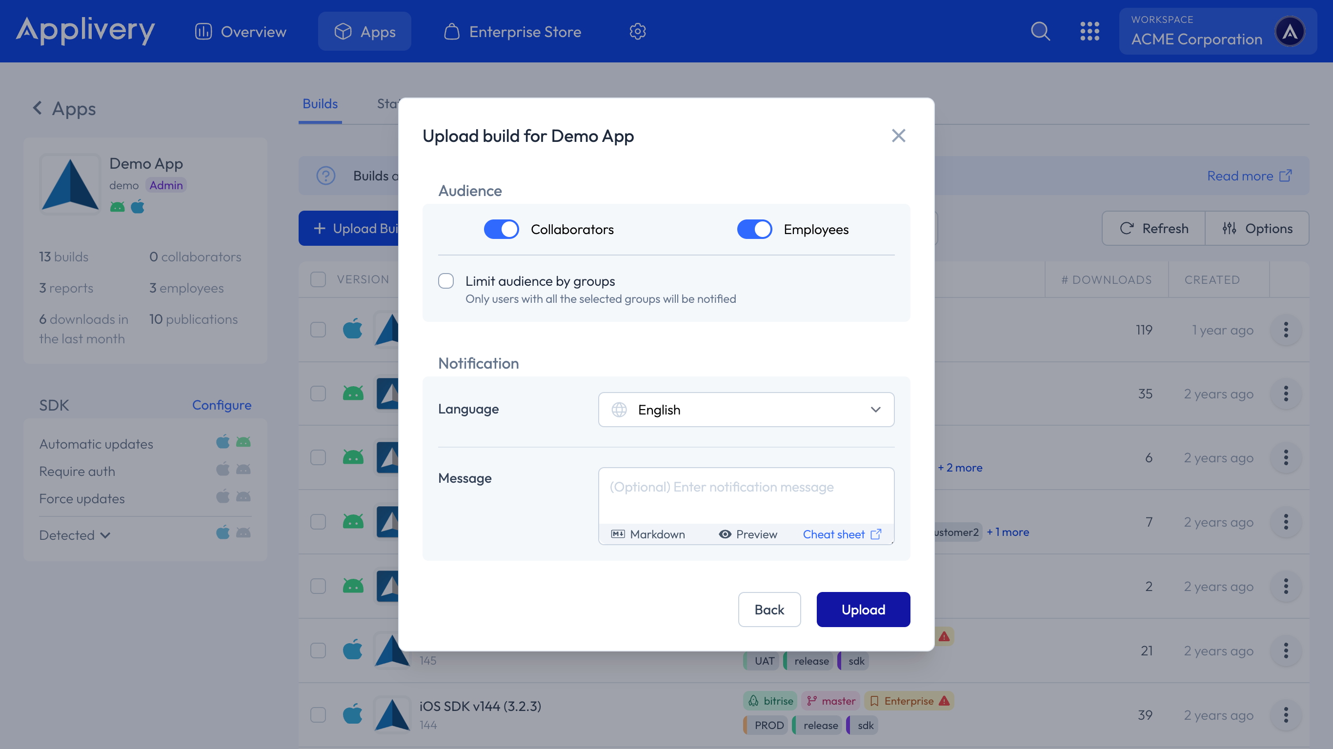 notify users